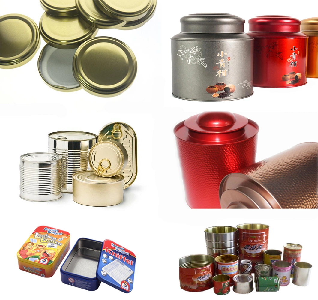 Tin Plate Food Cans Grade T3 T4 Dr8 Dr9 2.0/2.0 2.8/2.8 Food Fish Stamping Container Material Mr Stone Surface Bright Finish Electrolytic Tinplate Sheet