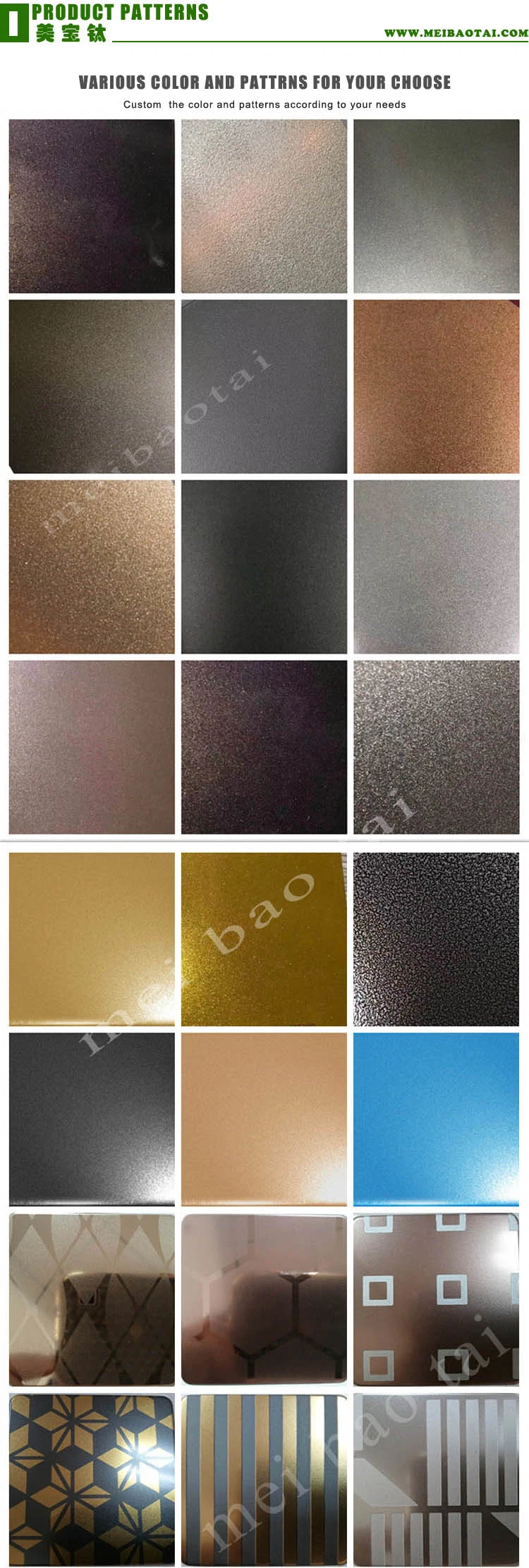 304 Bead Blast Color Decorative Stainless Steel Sheet in PVD Coated