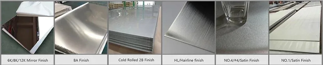 Cold Rolled ASTM AISI Ss 201 304 304L 316 316L 310 430 Stainless Steel Sheet with 2b Ba Hairline Mirror Color Decorative Finish